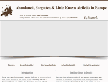 Tablet Screenshot of forgottenairfields.com